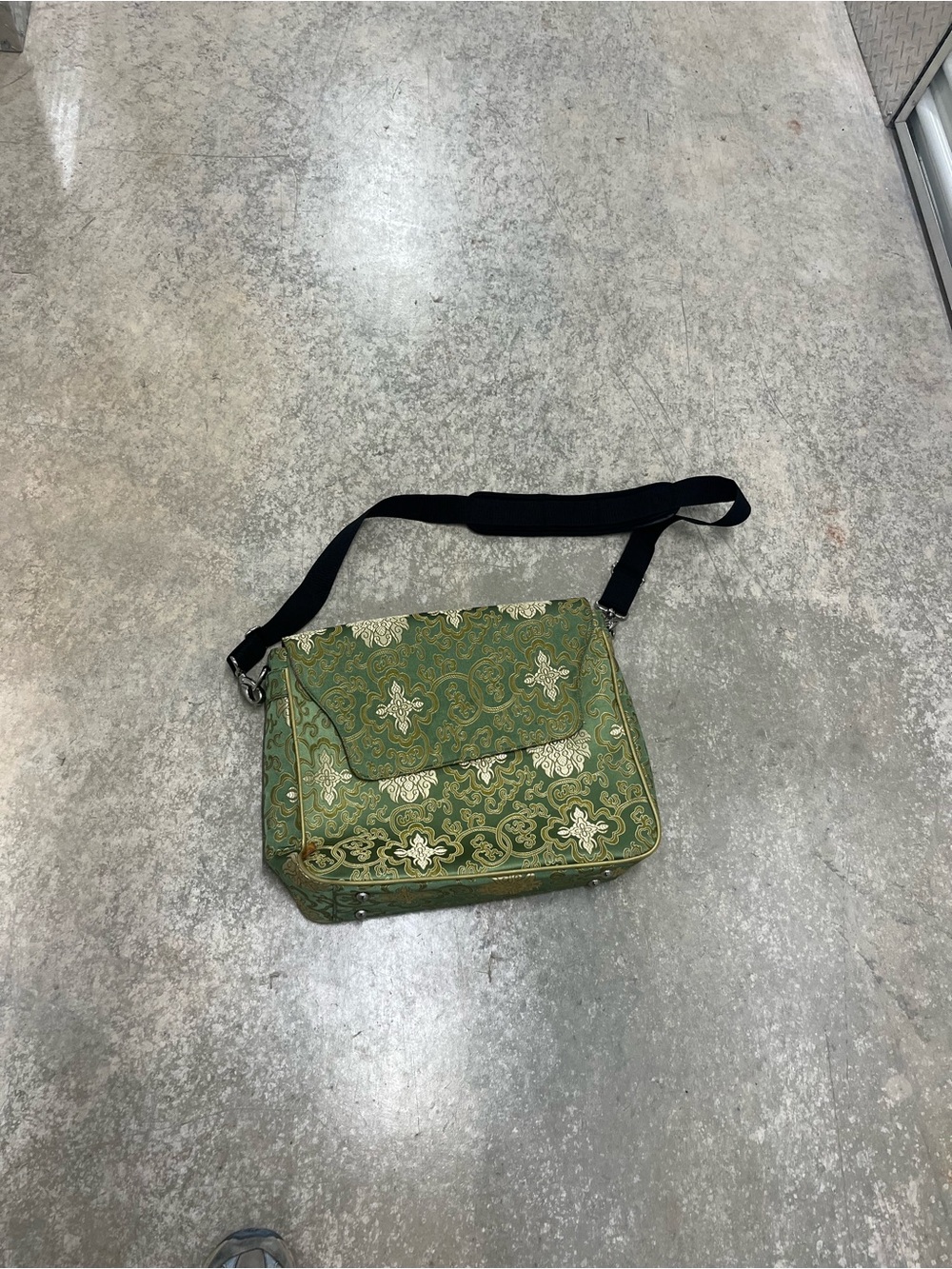 Darci Designer silk messenger bag